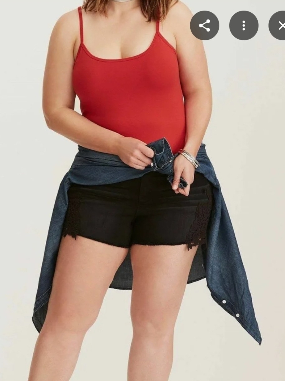 Torrid NWWT Foxy Cami - Red - Size 0